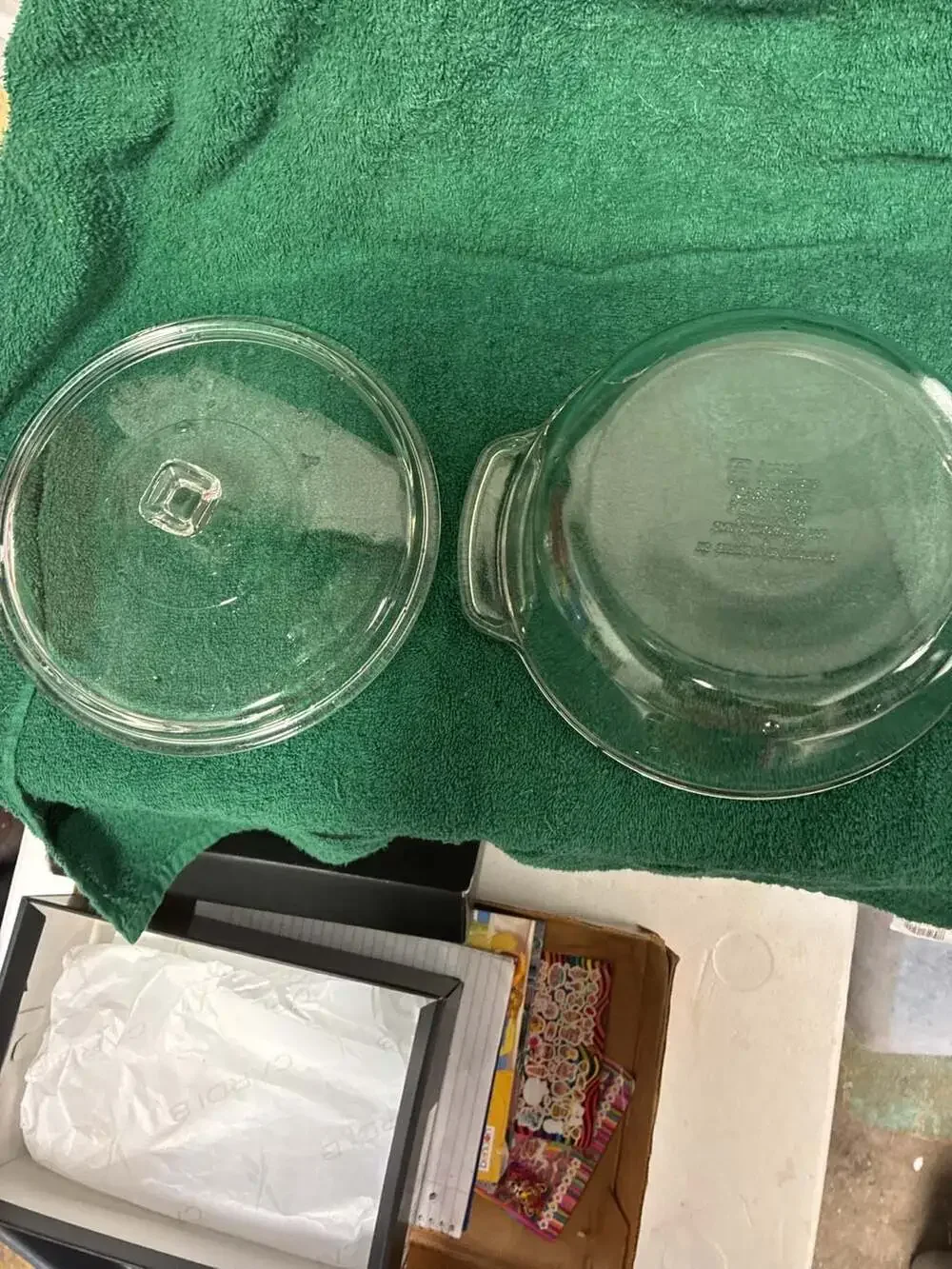 Anchor Hocking Clear Glass Round 2 Quart Casserole Baking Dish with Lid